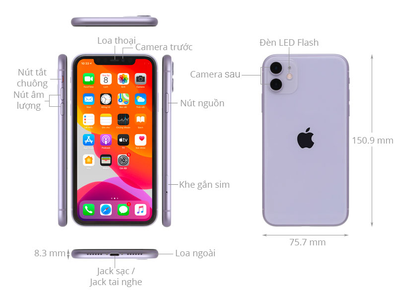 iPhone 11 64GB Purple SIM FREE