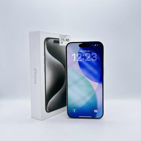 90%128GB iPhone 15 Pro ホワイト 本体 iPhone 15 Pro 128GB - ホワイトチタニウム（SIMフリー）[整備済製品