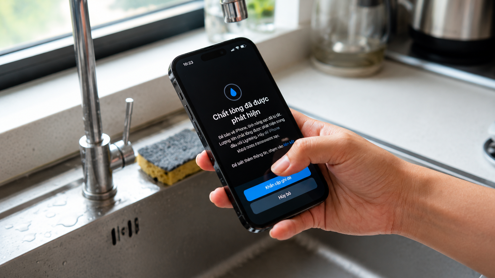 3 bước khắc phục cảnh báo có chất lỏng trong iPhone: Cách xử lý đúng để tránh hỏng máy