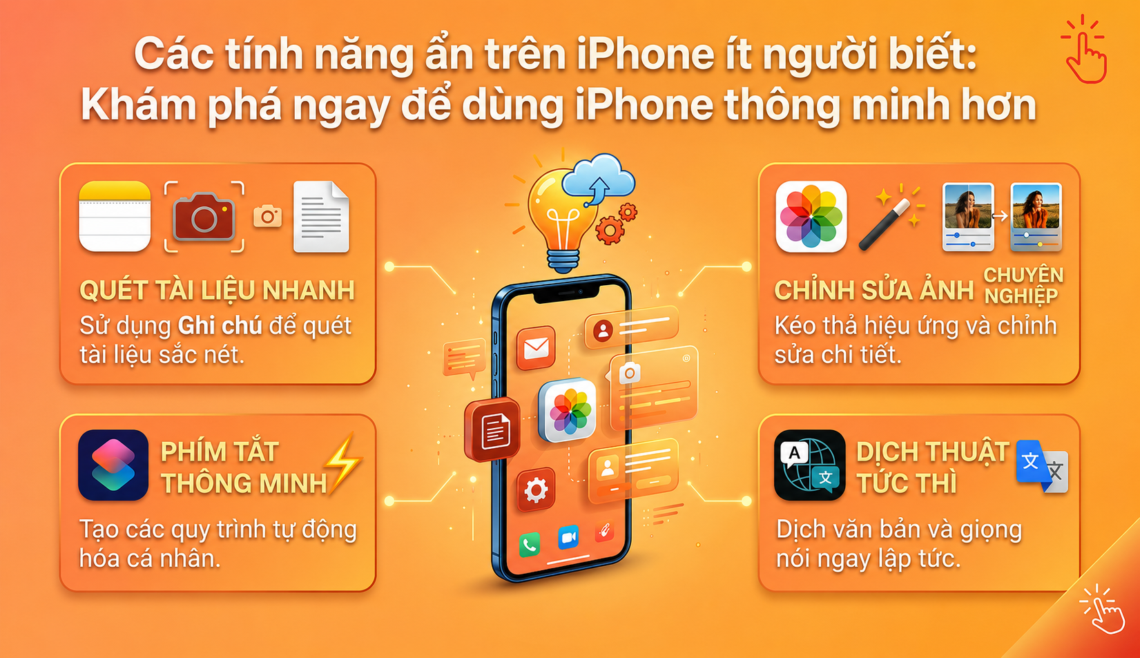 Các tính năng ẩn trên iPhone ít người biết: Khám phá ngay để dùng iPhone thông minh hơn